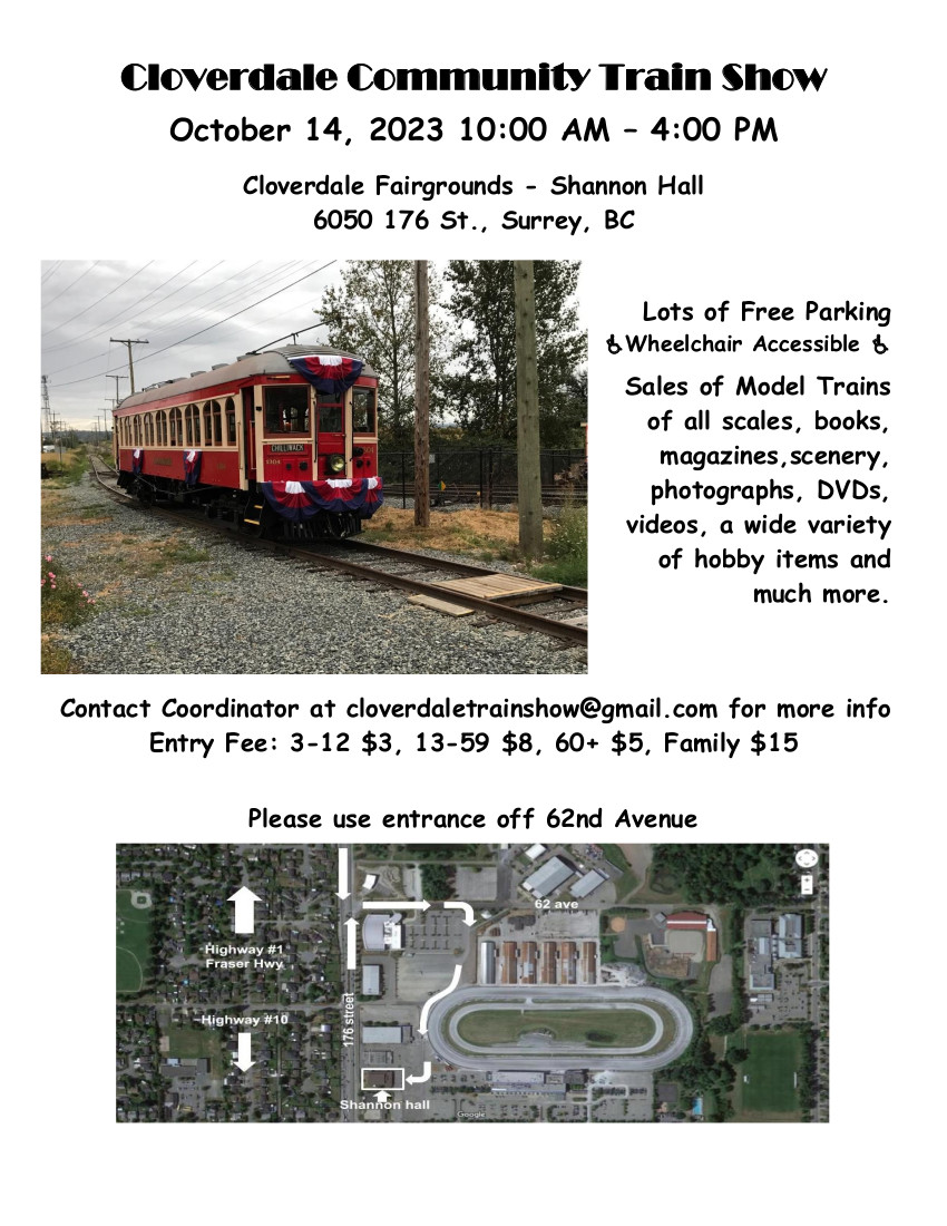 Cloverdale train show poster