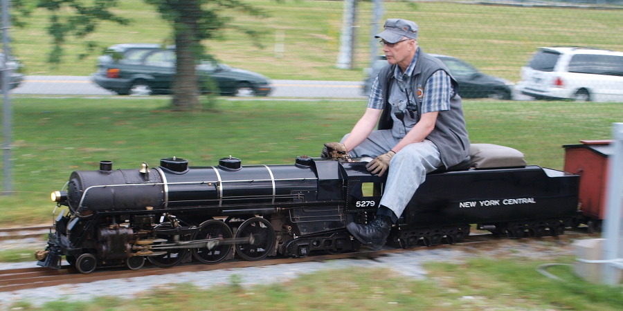 train at Burnaby Central